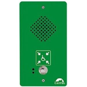 Castel - 440.0300 - Maylis - MSPI1 eas secondary station - 1 call button - Green Castel - 440.0300 - Maylis - MSPI1 eas secondary station - 1 call button - Green