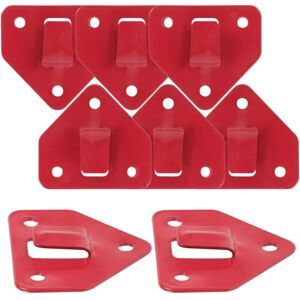 CCYKXA Universal 8-Piece Fire Extinguisher Wall Mount - Heavy-Duty Fixing Hook for Fire Extinguishers Up to 6kg - Red Triangular Bracket for Wall CCYKXA Universal 8-Piece Fire Extinguisher Wall Mount - Heavy-Duty Fixing Hook for Fire Extinguishers Up to 6kg - Red Triangular Bracket for Wall