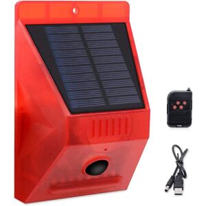 GOTRAYS ChunHee Solar Alarm Flash Light with Remote Control Motion Detector Outdoor Alarm Light 129db Sound Security Siren Light IP65 Waterproof Protected GOTRAYS ChunHee Solar Alarm Flash Light with Remote Control Motion Detector Outdoor Alarm Light 129db Sound Security Siren Light IP65 Waterproof Protected