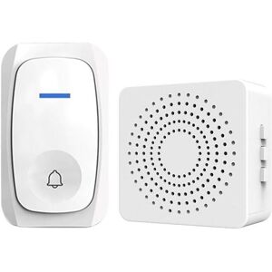 CSPARKV 45x77mm Wireless Doorbell Outdoor Waterproof 38 Melodies and 3 Volume Levels, Kit of a Receiver and a Transmitter, Plug-in Installation, Fits into CSPARKV 45x77mm Wireless Doorbell Outdoor Waterproof 38 Melodies and 3 Volume Levels, Kit of a Receiver and a Transmitter, Plug-in Installation, Fits into