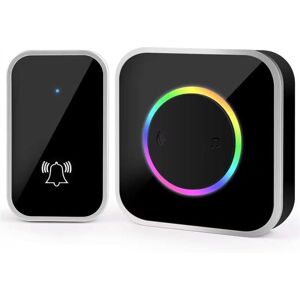 CSPARKV Wireless Doorbell, IP44 Waterproof Outdoor Chime 200-300 Meters, 45 Melodies & 4 Volume Levels, Chime Kit with Plug-in Receiver, Colorful led Light, CSPARKV Wireless Doorbell, IP44 Waterproof Outdoor Chime 200-300 Meters, 45 Melodies & 4 Volume Levels, Chime Kit with Plug-in Receiver, Colorful led Light,