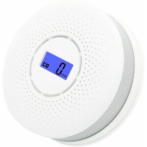 TRIMEC Détecteur de gaz Alarme de détection de fumée combinée pour fumée et monoxyde de carbone Détecteur de fumée co à piles avec affichage Round Escape TRIMEC Détecteur de gaz Alarme de détection de fumée combinée pour fumée et monoxyde de carbone Détecteur de fumée co à piles avec affichage Round Escape