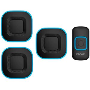 Gotrays - Doorbell 300M Range Smart led Door Bell 38 Chimes 4 Volume,Black 1 Button 3 Doorbell Gotrays - Doorbell 300M Range Smart led Door Bell 38 Chimes 4 Volume,Black 1 Button 3 Doorbell