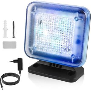 TEHTUY Dummy TV simulator with 12 LEDs and 3 selectable programs, energy-efficient, with timer, complete with power adapter, for use as a burglar deterrent TEHTUY Dummy TV simulator with 12 LEDs and 3 selectable programs, energy-efficient, with timer, complete with power adapter, for use as a burglar deterrent