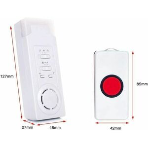 GOTRAYS Home Alert Alarm Wireless Patient Elderly Personal Alarm System and Emergency Call Button Alarm Pager (1 in 1) GOTRAYS Home Alert Alarm Wireless Patient Elderly Personal Alarm System and Emergency Call Button Alarm Pager (1 in 1)