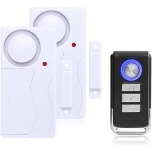 Neptune Intrusion alarm system for doors and windows with remote control for increased home security, 105 dB, with 2 alarms and 1 remote control Neptune Intrusion alarm system for doors and windows with remote control for increased home security, 105 dB, with 2 alarms and 1 remote control