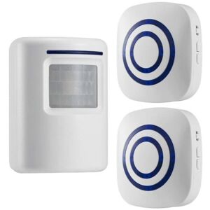 Lune - MoonWireless Driveway Alert: Chime Alarm Doorbell Infrared Motion Detector with 2 Receiver and 1 Sensor 38 Chime Tunes - led Indicators Lune - MoonWireless Driveway Alert: Chime Alarm Doorbell Infrared Motion Detector with 2 Receiver and 1 Sensor 38 Chime Tunes - led Indicators