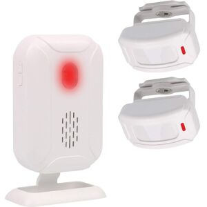 LRAPTY Motion Sensor Alarm, Wireless Doorbell for Front Door/Visitor Home and Store/Mailbox, Alarm System Kit with 2 Sensor and 1 Receiver LRAPTY Motion Sensor Alarm, Wireless Doorbell for Front Door/Visitor Home and Store/Mailbox, Alarm System Kit with 2 Sensor and 1 Receiver