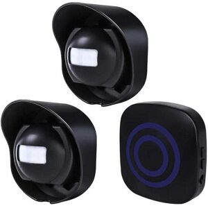 TEHTUY Multifunctional Wireless Driveway Alarm, Waterproof Outdoor Motion Sensor Alarm, 1 Receiver, 2 Transmitters TEHTUY Multifunctional Wireless Driveway Alarm, Waterproof Outdoor Motion Sensor Alarm, 1 Receiver, 2 Transmitters