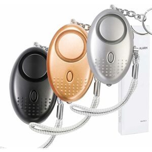 ODIPIE Personal Emergency Alarm with led Torch, 3 Pieces 140db Portable Anti-Mosult Security Alarm for Women/Kids/Elderly/Student/Jogger (Gold & Silver & ODIPIE Personal Emergency Alarm with led Torch, 3 Pieces 140db Portable Anti-Mosult Security Alarm for Women/Kids/Elderly/Student/Jogger (Gold & Silver &