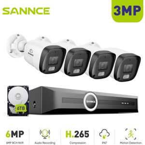 SANNCE 3MP PoE Security Systemwith Smart Motion Detection Smart Notification with Image Attached SANNCE 3MP PoE Security Systemwith Smart Motion Detection Smart Notification with Image Attached