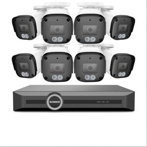SANNCE 5MP 8 CH PoE Security Camera System with Human Vehicle Detection Two-Way Communication SANNCE 5MP 8 CH PoE Security Camera System with Human Vehicle Detection Two-Way Communication