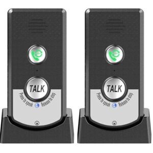 Set of 2 Wireless Home Intercoms, Two-Way Calling, Ultra Long Range Wireless Portable Voice Intercom for Seniors, Room-to-Room Communication, TR Set of 2 Wireless Home Intercoms, Two-Way Calling, Ultra Long Range Wireless Portable Voice Intercom for Seniors, Room-to-Room Communication, TR