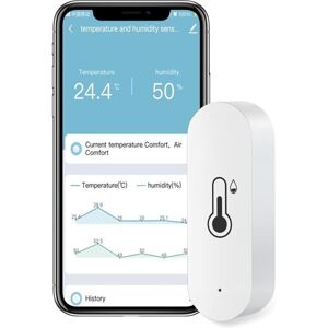 TEHTUY Smart wireless WiFi thermometer and hygrometer for indoor temperature and humidity, notification alert app works with Alexa, for baby, home, garage, TEHTUY Smart wireless WiFi thermometer and hygrometer for indoor temperature and humidity, notification alert app works with Alexa, for baby, home, garage,