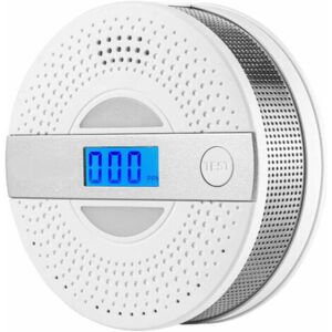 SNQ Smoke and Carbon Monoxide Detector (2 in 1), Improved Battery Operated Sensor with LCD Display, Automatic Carbon Monoxide Monitoring SNQ Smoke and Carbon Monoxide Detector (2 in 1), Improved Battery Operated Sensor with LCD Display, Automatic Carbon Monoxide Monitoring