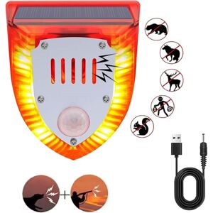 GOTRAYS Solar Outdoor Motion Sensor Alarm: 129db Dog Barking & Gunshot Sound,Loud Motion Detector Noise Maker,Barking Dog Alarm Strobe Light Warning Lamp GOTRAYS Solar Outdoor Motion Sensor Alarm: 129db Dog Barking & Gunshot Sound,Loud Motion Detector Noise Maker,Barking Dog Alarm Strobe Light Warning Lamp
