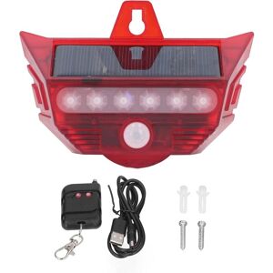 TINOR Solar Security Light Alarm Solar Powered Simulated Warning Light 4 Modes Remote Control Motion Sensor Waterproof Solar Light Energy Saving Flashing TINOR Solar Security Light Alarm Solar Powered Simulated Warning Light 4 Modes Remote Control Motion Sensor Waterproof Solar Light Energy Saving Flashing