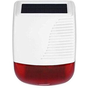 COOCHEER Solar Wireless Outdoor Siren Works with Alarm System COOCHEER Solar Wireless Outdoor Siren Works with Alarm System
