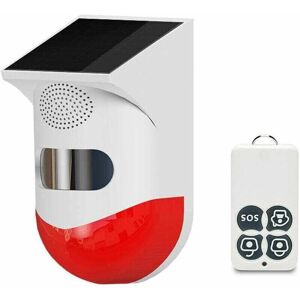 Tigrezy All-in-One Wireless Solar Infrared Outdoor Alarm Device, 433MHz, 120dB Alarm, Waterproof pir Motion Sensor, with Remote Control Mumu Tigrezy All-in-One Wireless Solar Infrared Outdoor Alarm Device, 433MHz, 120dB Alarm, Waterproof pir Motion Sensor, with Remote Control Mumu