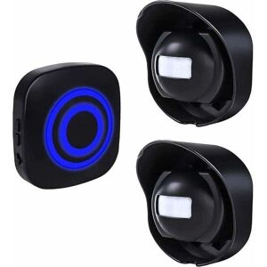 SNQ Timbre with motion detector, inalámbrico timbre kit for exteriors with infrared motion detector and plug-in receptors and PIR motion detector, SNQ Timbre with motion detector, inalámbrico timbre kit for exteriors with infrared motion detector and plug-in receptors and PIR motion detector,
