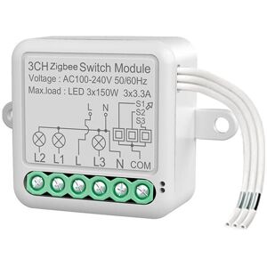 QIEDIE Tuya Smart Switch ZigBee interrupteur à distance module interrupteur invisible Zero Fire interrupteur caché minuterie,ZigBee zéro feu 3 VOIES QIEDIE Tuya Smart Switch ZigBee interrupteur à distance module interrupteur invisible Zero Fire interrupteur caché minuterie,ZigBee zéro feu 3 VOIES