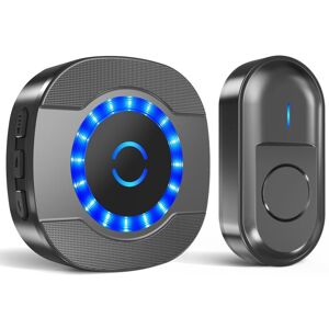BEIJIYI Waterproof Outdoor Wireless Doorbell, 300m Long Range Doorbell with Plug-in Receivers, Battery Powered Electronic Doorbell Kit for Home, Blue LED, 55 BEIJIYI Waterproof Outdoor Wireless Doorbell, 300m Long Range Doorbell with Plug-in Receivers, Battery Powered Electronic Doorbell Kit for Home, Blue LED, 55