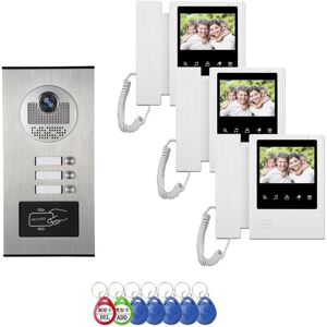 YS-YALOTRS Wired Video Intercom Doorbell with Infrared Night Vision, 3-Family Doorbell, 7-inch Touchscreen, Unlock Support, Two-Way Intercom YS-YALOTRS Wired Video Intercom Doorbell with Infrared Night Vision, 3-Family Doorbell, 7-inch Touchscreen, Unlock Support, Two-Way Intercom