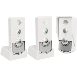 GOTRAYS Wireless Doorbell, 1000 Meters Waterproof Doorbell Electronic Chime, Wireless Intercom Doorbell, Rechargeable Smart Electronic Chimes, 2 Receivers GOTRAYS Wireless Doorbell, 1000 Meters Waterproof Doorbell Electronic Chime, Wireless Intercom Doorbell, Rechargeable Smart Electronic Chimes, 2 Receivers