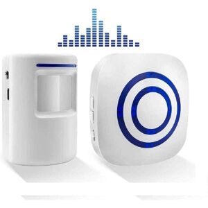 AOUGO Wireless doorbell, electric doorbell set with 1 receiver and 1 pir motion detector, visitor alarm sensor, security alarm with 38 melodies at 3 volume AOUGO Wireless doorbell, electric doorbell set with 1 receiver and 1 pir motion detector, visitor alarm sensor, security alarm with 38 melodies at 3 volume