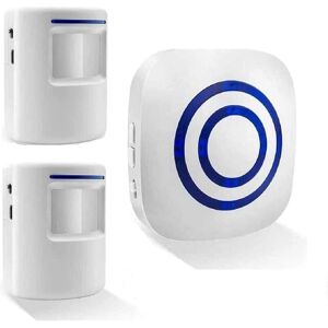 TINOR Wireless Doorbell Electric Door Chime Kit with 1 Receiver and 2 pir Motion Detector Sensor Visitor Alert Security Alarm with 38 Melodies at 3 Volume TINOR Wireless Doorbell Electric Door Chime Kit with 1 Receiver and 2 pir Motion Detector Sensor Visitor Alert Security Alarm with 38 Melodies at 3 Volume