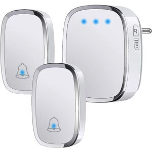 TINOR Wireless Doorbell Outdoor Waterproof IP44, Door Bell 300 Meters, Chime Kit with Flash led, 2 Transmitters and 1 Receiver, 5 Volume Levels, 36 Melodies TINOR Wireless Doorbell Outdoor Waterproof IP44, Door Bell 300 Meters, Chime Kit with Flash led, 2 Transmitters and 1 Receiver, 5 Volume Levels, 36 Melodies