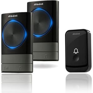 Wireless Doorbells, 45 Melodies 5-Volume Levels, IP55 Waterproof Wireless Chime, Chime Kit with 300 Meters, LED Flash, 2 Plug-in Receivers Wireless Doorbells, 45 Melodies 5-Volume Levels, IP55 Waterproof Wireless Chime, Chime Kit with 300 Meters, LED Flash, 2 Plug-in Receivers