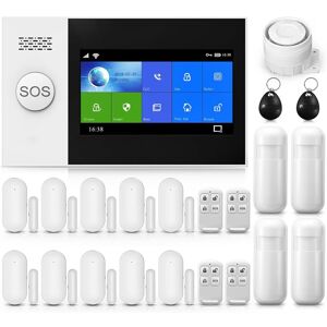 Gotrays - Wireless Home Alarm System, Wi-Fi Security System with 4.3' Wireless Full Touch Screen Works with Alexa and Google for Home, Apartment Gotrays - Wireless Home Alarm System, Wi-Fi Security System with 4.3' Wireless Full Touch Screen Works with Alexa and Google for Home, Apartment