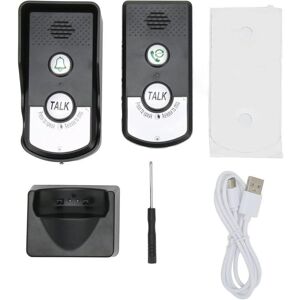 SNQ Wireless Intercom, IP54 Waterproof Two-Way Wireless Intercom System, 1000M Long Range Wireless Doorbell, Intercom System, Black SNQ Wireless Intercom, IP54 Waterproof Two-Way Wireless Intercom System, 1000M Long Range Wireless Doorbell, Intercom System, Black