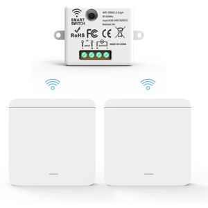 TORMATOR Wireless light switch - RF transmitter safety switch and 10A receiver controller - Easy installation TORMATOR Wireless light switch - RF transmitter safety switch and 10A receiver controller - Easy installation