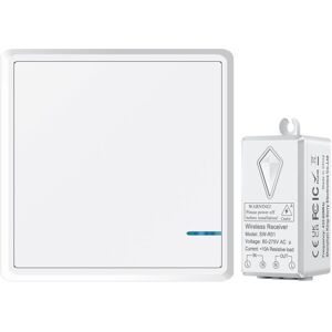 BEIJIYI Wireless Switch, 433MHz 220V Wireless Two-Way Switch, 1000W Radio Frequency Switch, IP66 Waterproof - 100m Range, Lighting On/Off with Wireless Switch BEIJIYI Wireless Switch, 433MHz 220V Wireless Two-Way Switch, 1000W Radio Frequency Switch, IP66 Waterproof - 100m Range, Lighting On/Off with Wireless Switch