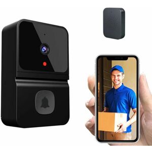 DEWDAT Wireless Video Doorbell Camera Smart Doorbell with 450P Night Vision 2-Way Audio Cloud Storage Battery Powered Black DEWDAT Wireless Video Doorbell Camera Smart Doorbell with 450P Night Vision 2-Way Audio Cloud Storage Battery Powered Black