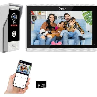 YS-YALOTRS 1080P Video Doorbell Camera with 10-inch Touchscreen Video Doorbell Intercom, Infrared Night Vision PIR Motion Detection Automatic Recording Support YS-YALOTRS 1080P Video Doorbell Camera with 10-inch Touchscreen Video Doorbell Intercom, Infrared Night Vision PIR Motion Detection Automatic Recording Support