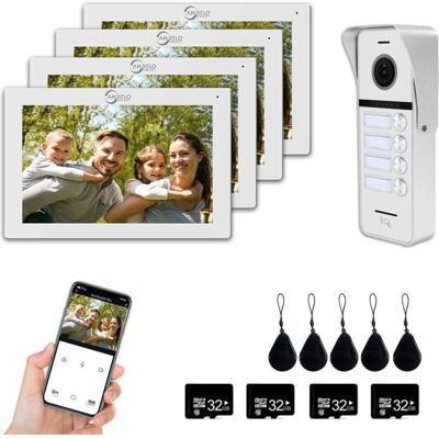 GOTRAYS - 1080P - 7-inch touchscreen - White - Video intercom GOTRAYS - 1080P - 7-inch touchscreen - White - Video intercom