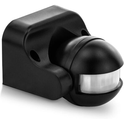 Memkey - 1x Infrared motion sensor Emerge wall mount for indoor and outdoor use, splash-proof, 180° tiltable, working area, 12 m range, black Memkey - 1x Infrared motion sensor Emerge wall mount for indoor and outdoor use, splash-proof, 180° tiltable, working area, 12 m range, black