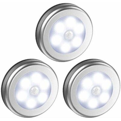 MCBOSON 3Pcs Security Sensor Outdoor Light, Wireless Indoor PIR Automatic Motion Detector Night Light, 6 LED Sensor Outdoor Light Lamp for Stair, Cabinet, MCBOSON 3Pcs Security Sensor Outdoor Light, Wireless Indoor PIR Automatic Motion Detector Night Light, 6 LED Sensor Outdoor Light Lamp for Stair, Cabinet,