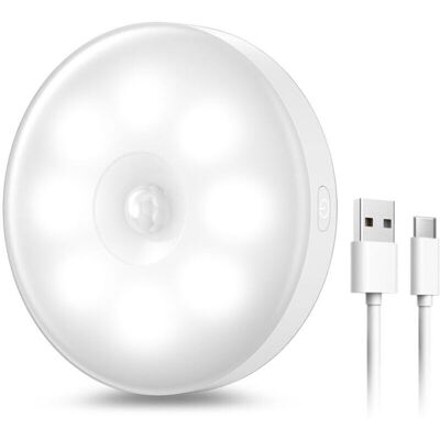 SNQ Automatic USB Rechargeable LED Night Light, 8 LED Induction Night Light & 400mAh Battery, Motion Sensor Lamp, Adhesive LED Lamp with Magnetic Base, SNQ Automatic USB Rechargeable LED Night Light, 8 LED Induction Night Light & 400mAh Battery, Motion Sensor Lamp, Adhesive LED Lamp with Magnetic Base,