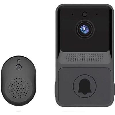Ccykxa - Black) Wireless Video Doorbell, Smart Wi-Fi Video Doorbell with Chime, hd Video Doorbell Kit, 2.4G WiFi Ccykxa - Black) Wireless Video Doorbell, Smart Wi-Fi Video Doorbell with Chime, hd Video Doorbell Kit, 2.4G WiFi