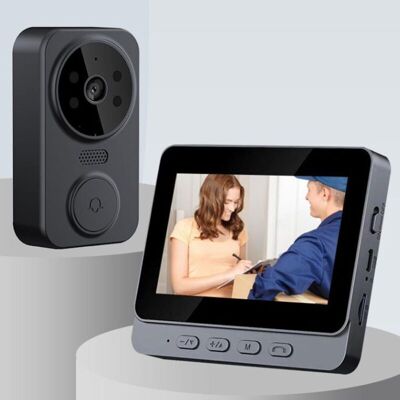 NICOLA Wireless video doorbell, 4.3-inch screen, smart two-way home intercom, video surveillance, 64GB card NICOLA Wireless video doorbell, 4.3-inch screen, smart two-way home intercom, video surveillance, 64GB card