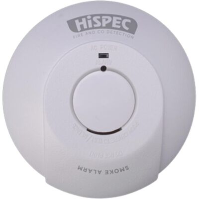 HISPEC Hi-Spec HSSA-Pe-Ff Fast Fix Base Photoelectric Smoke Alarm with Built-in Test Button HISPEC Hi-Spec HSSA-Pe-Ff Fast Fix Base Photoelectric Smoke Alarm with Built-in Test Button