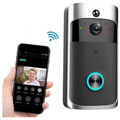 Ymyny - Home Smart wifi Visual Doorbell V5 Wireless Visual Doorbell Intercom Mobile Phone Video Doorbell with Remote Monitoring mumu Ymyny - Home Smart wifi Visual Doorbell V5 Wireless Visual Doorbell Intercom Mobile Phone Video Doorbell with Remote Monitoring mumu
