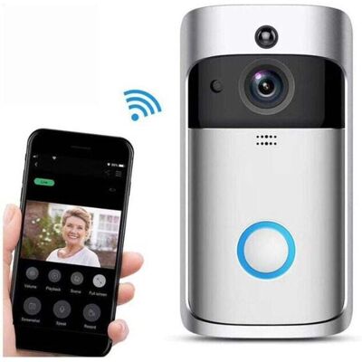 Ymyny - Home Smart wifi Visual Doorbell V5 Wireless Visual Doorbell Intercom Mobile Phone Video Doorbell with Remote Monitoring mumu Ymyny - Home Smart wifi Visual Doorbell V5 Wireless Visual Doorbell Intercom Mobile Phone Video Doorbell with Remote Monitoring mumu