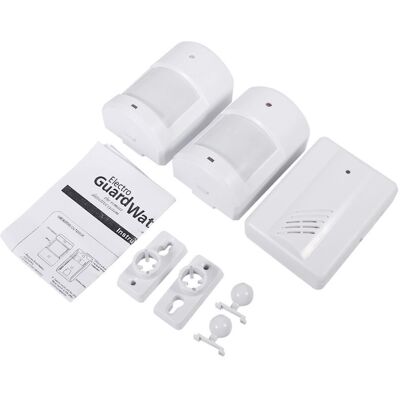 SNQ Jeffergarden Wireless Motion Detector Security Alarm Doorbell System for Home (1 Receiver, 2 Transmitters) SNQ Jeffergarden Wireless Motion Detector Security Alarm Doorbell System for Home (1 Receiver, 2 Transmitters)