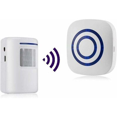 TORMATOR Motion Detector Alarm, Siren Infrared Motion Detectors - Wireless PIR Alarm Sensor Set, Motion Detector with 38 Ringtones, TORMATOR Motion Detector Alarm, Siren Infrared Motion Detectors - Wireless PIR Alarm Sensor Set, Motion Detector with 38 Ringtones,