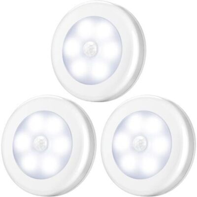 TOOLIVE Motion Sensor Light, LED Motion Detector Closet Light, Battery Powered (Not Included), for Wardrobe/Shelf/Entryway/Garage/Kitchen/Passageway, 3 Pack TOOLIVE Motion Sensor Light, LED Motion Detector Closet Light, Battery Powered (Not Included), for Wardrobe/Shelf/Entryway/Garage/Kitchen/Passageway, 3 Pack